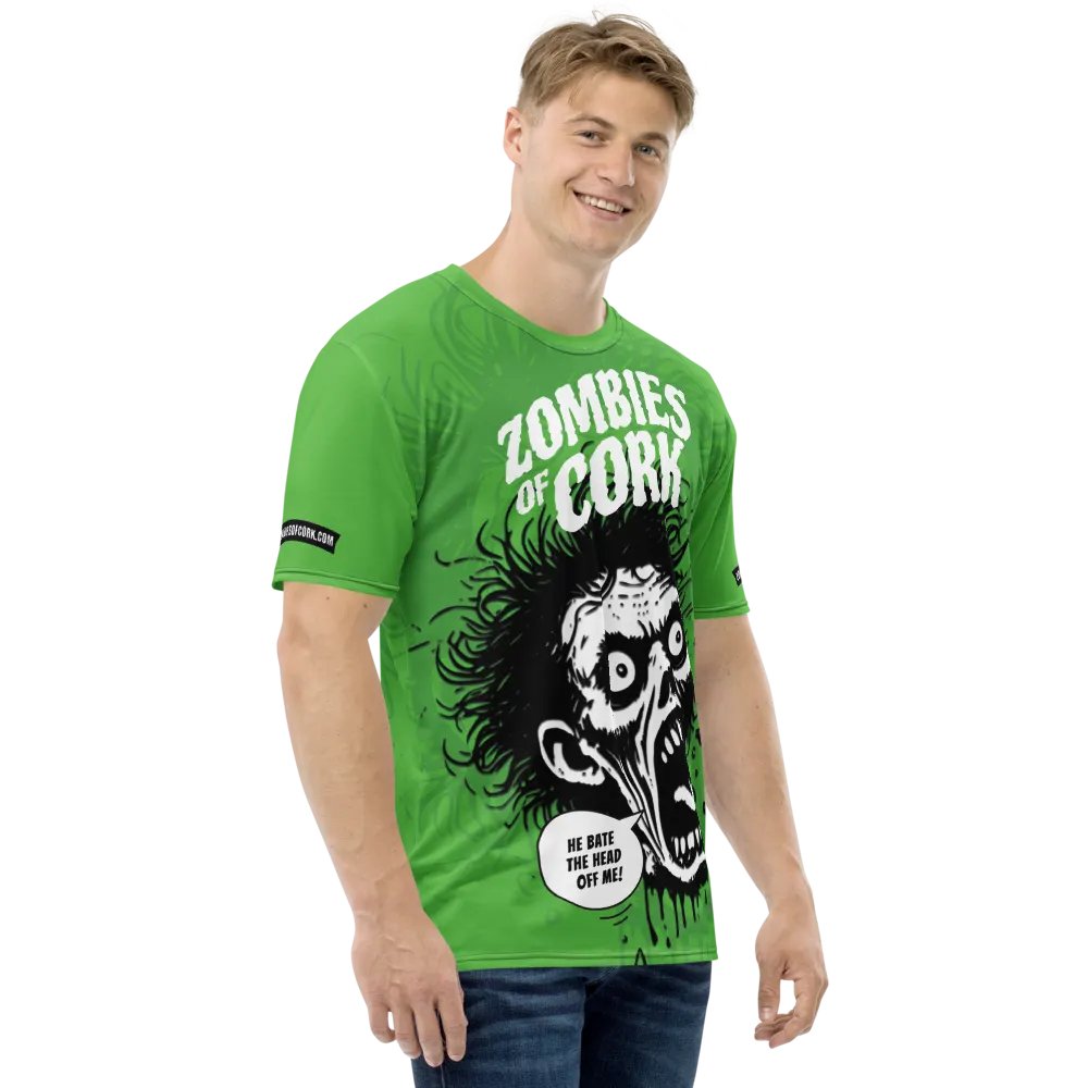 Zombie Floating Head Allover Print T-Shirt (Zombie Green Version) product image (6)
