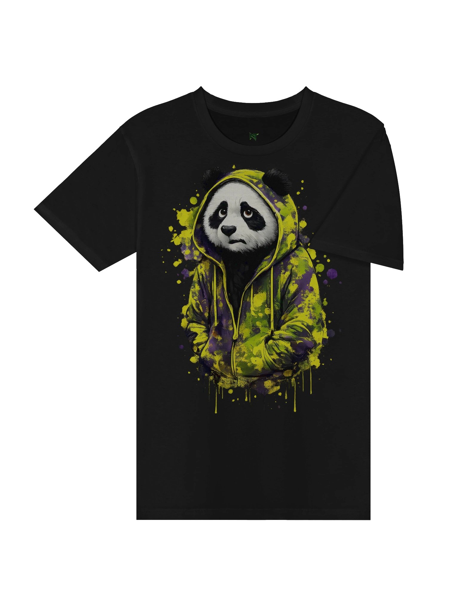 Sad Panda Hoodie Graphic T-Shirt - Urban Grunge Streetwear product image (4)