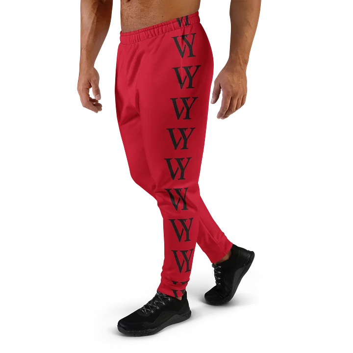 VYNING Red Letter Pattern Joggers product image (1)