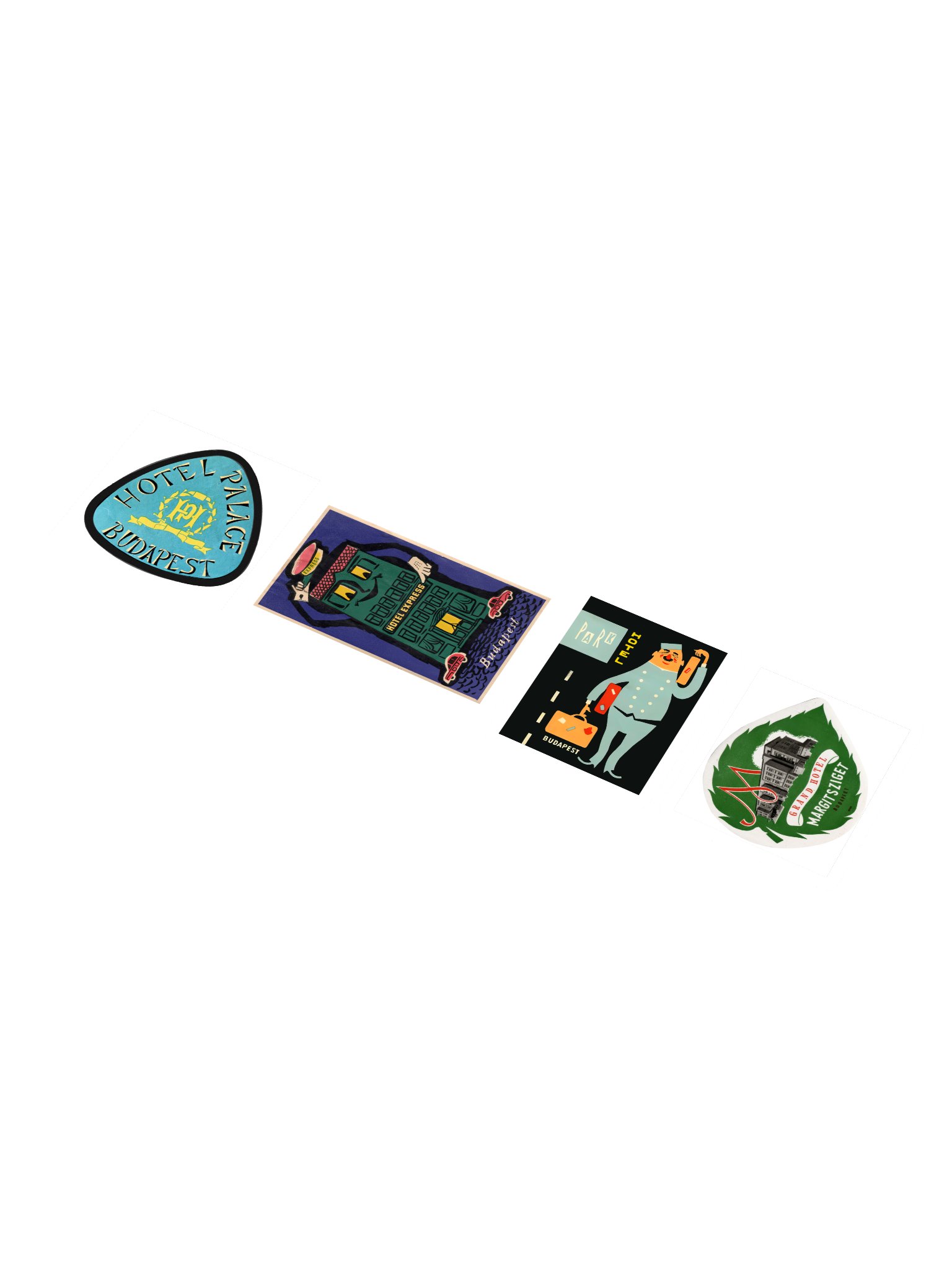 Budapest Hotel Stickers-Set 1 product image (1)