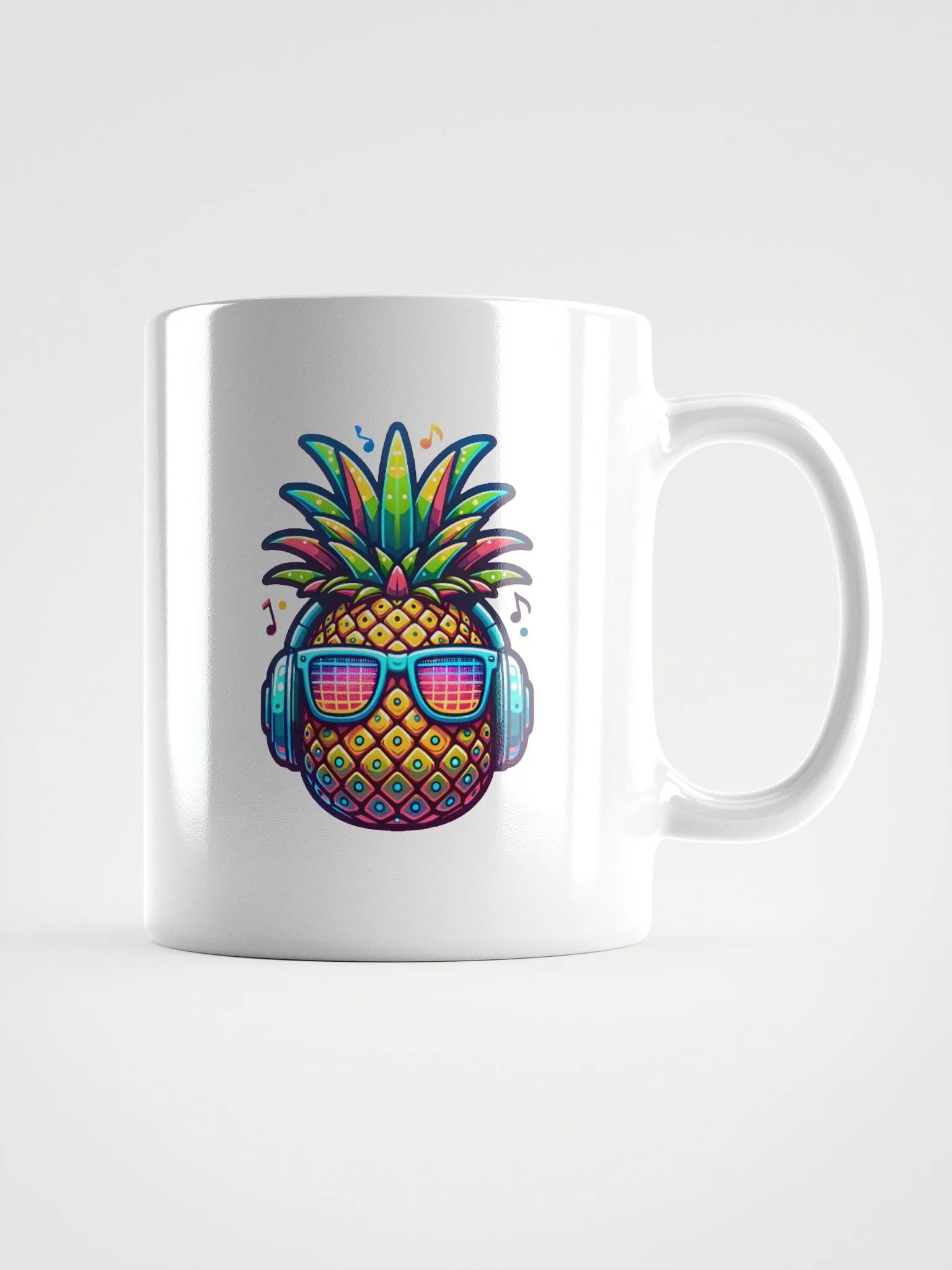 Raver Pineapple with Headphones Mug product image (1)
