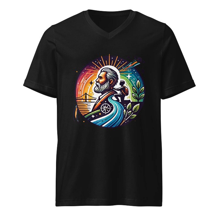 Cosmic Wanderer V-Neck Tee product image (1)