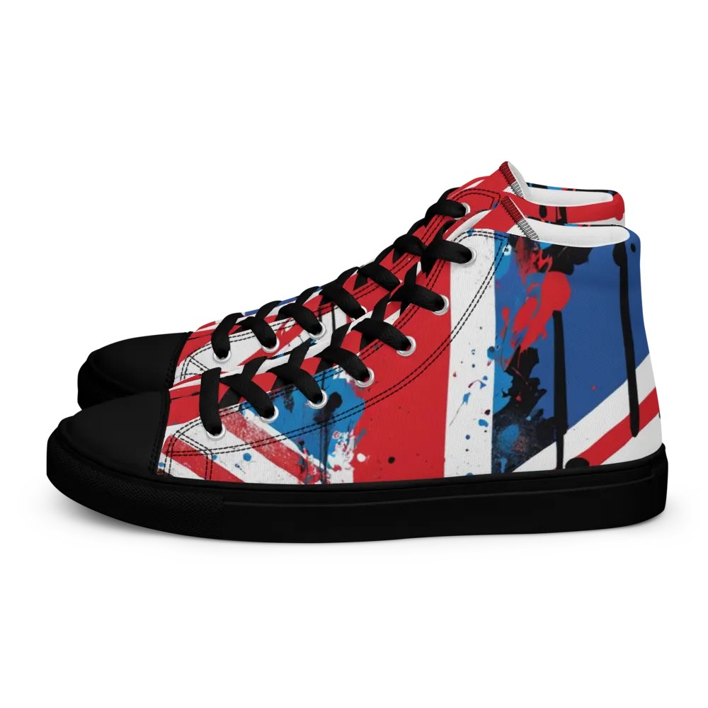Union Jack Graffiti Shoes - Brit Artz Men's High Tops product image (7)