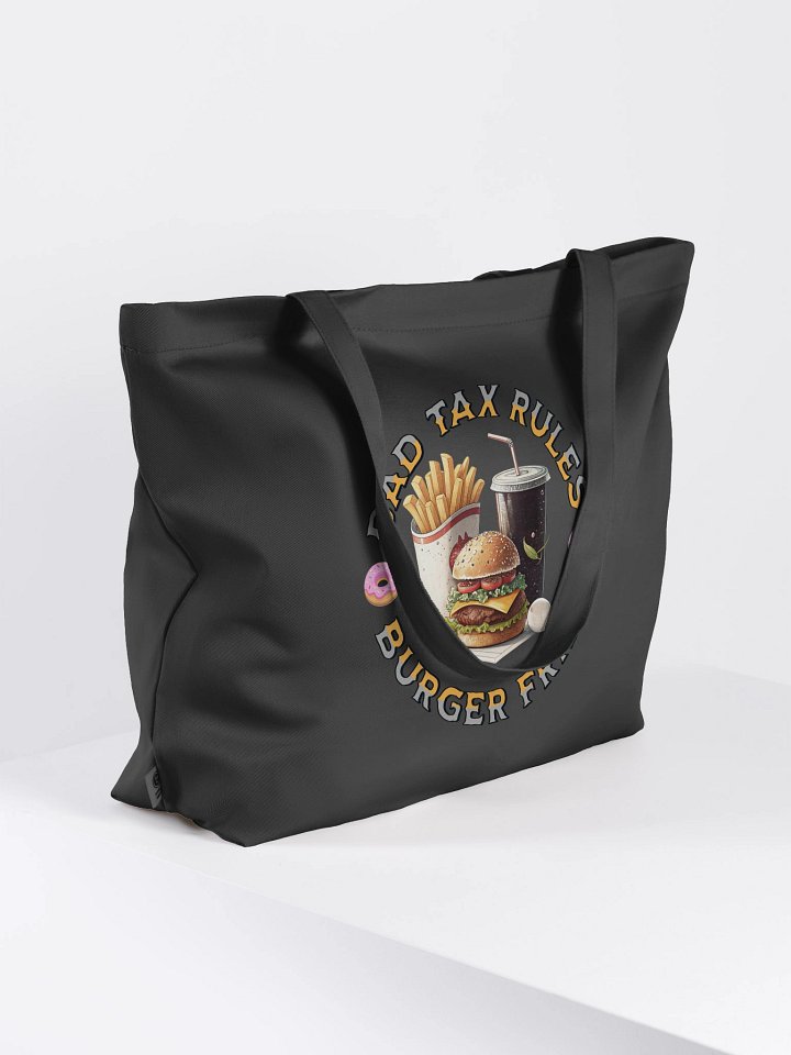 Dad Tax Rules Burger Fries Tote Bag product image (1)