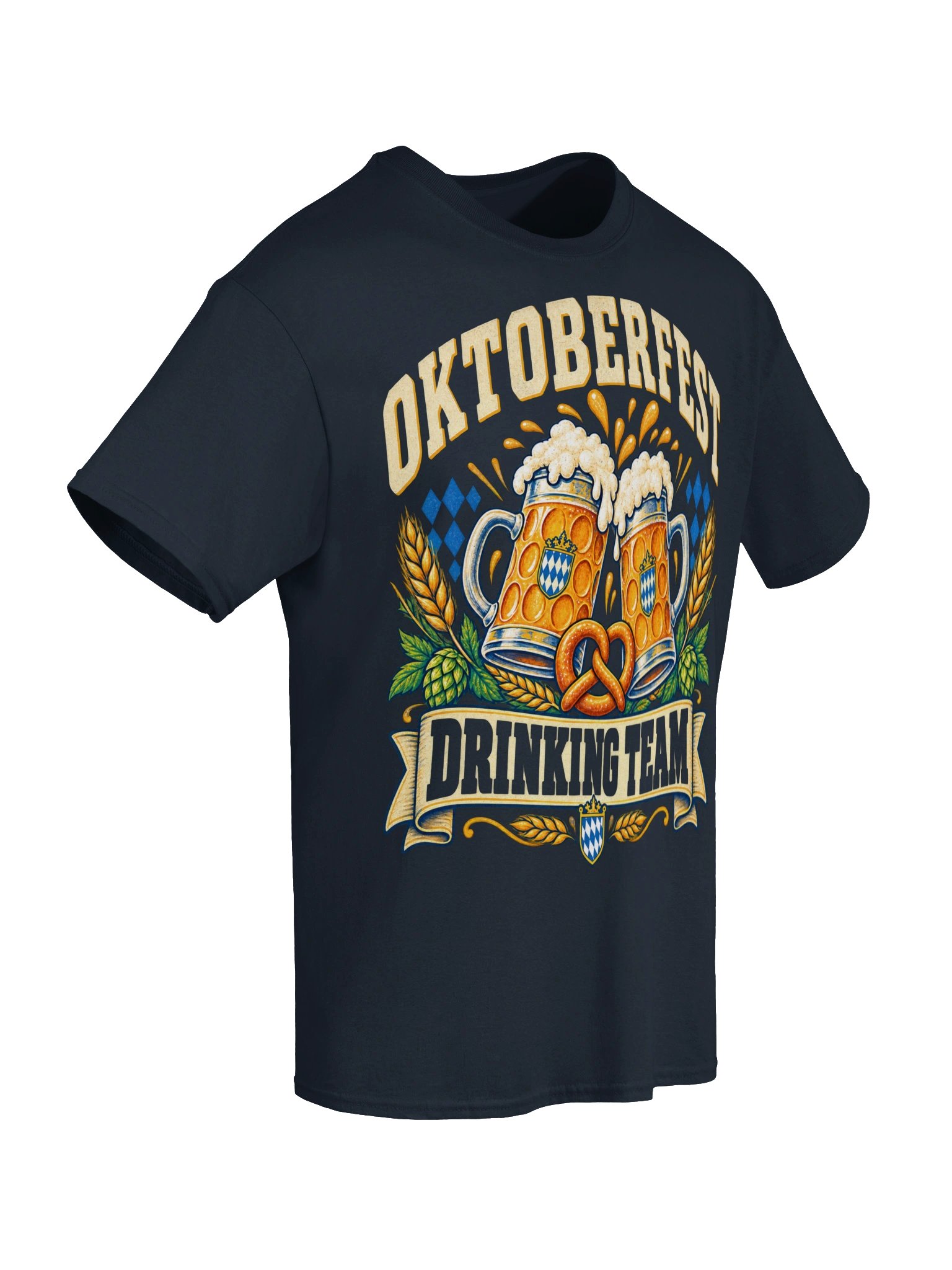 Oktoberfest Drinking Team Beer Steins Vintage Tee product image (86)