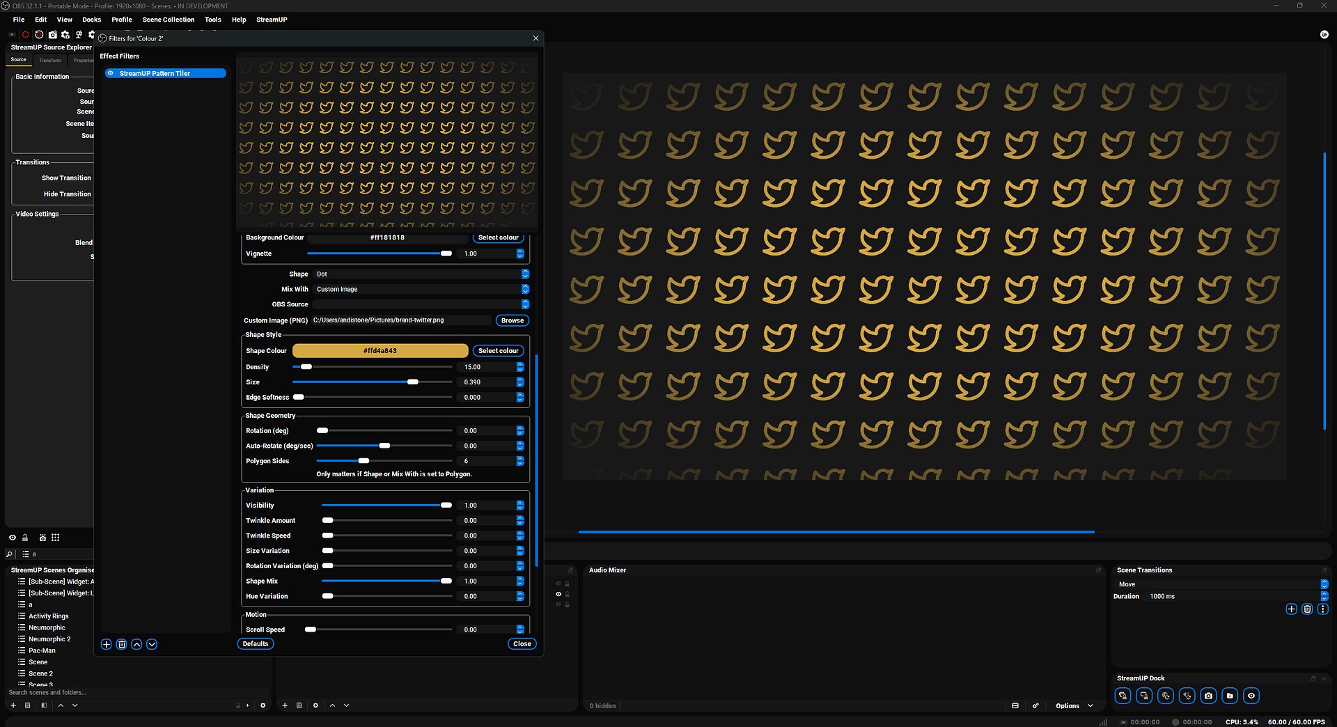 StreamUP Pattern Tiler Shader product image (3)
