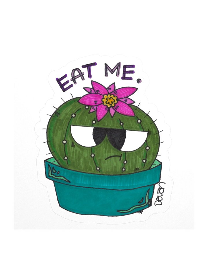 Angry Cactus Sticker product image (1)