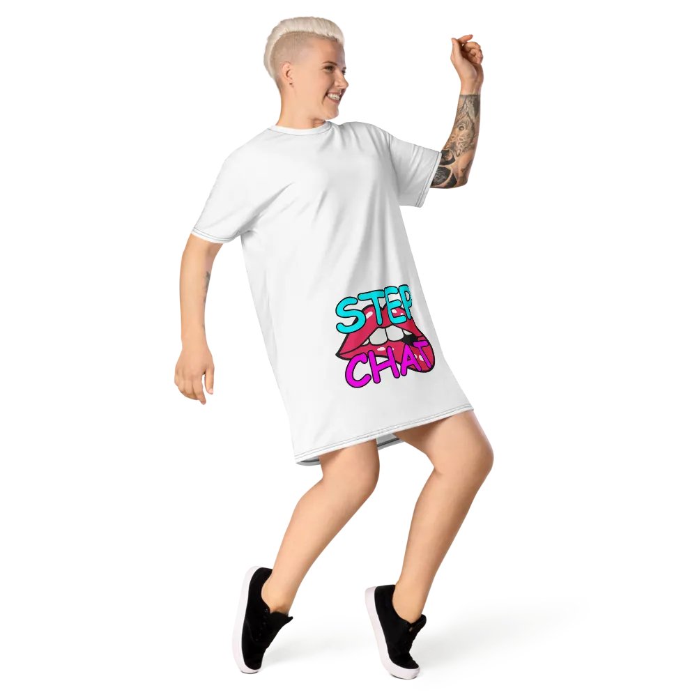 Naughty Stepchat Dress T-Shirt (White) product image (8)
