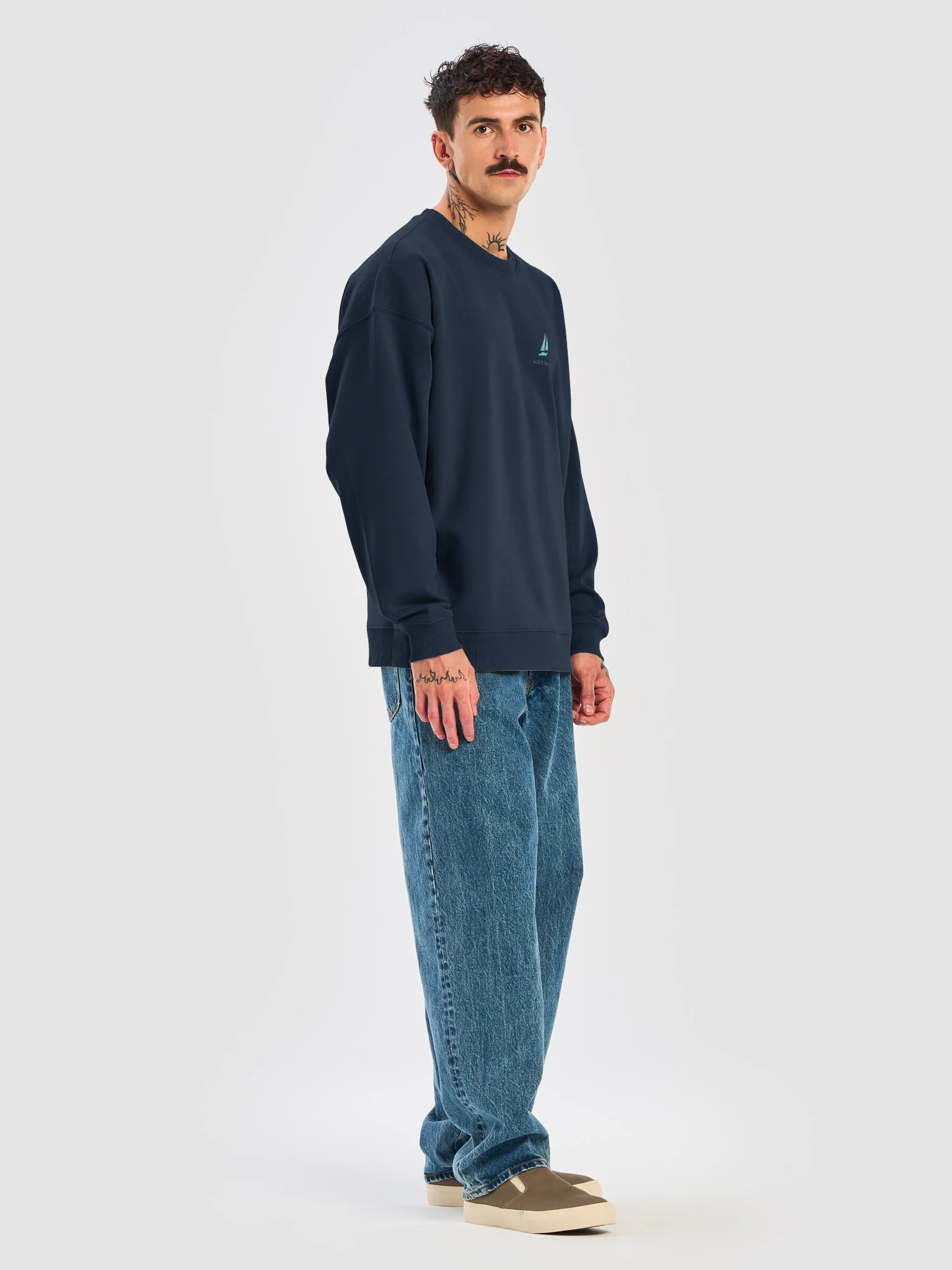 Audio Sails Two-Tone Studio Crewneck | Deep Sea Navy product image (7)