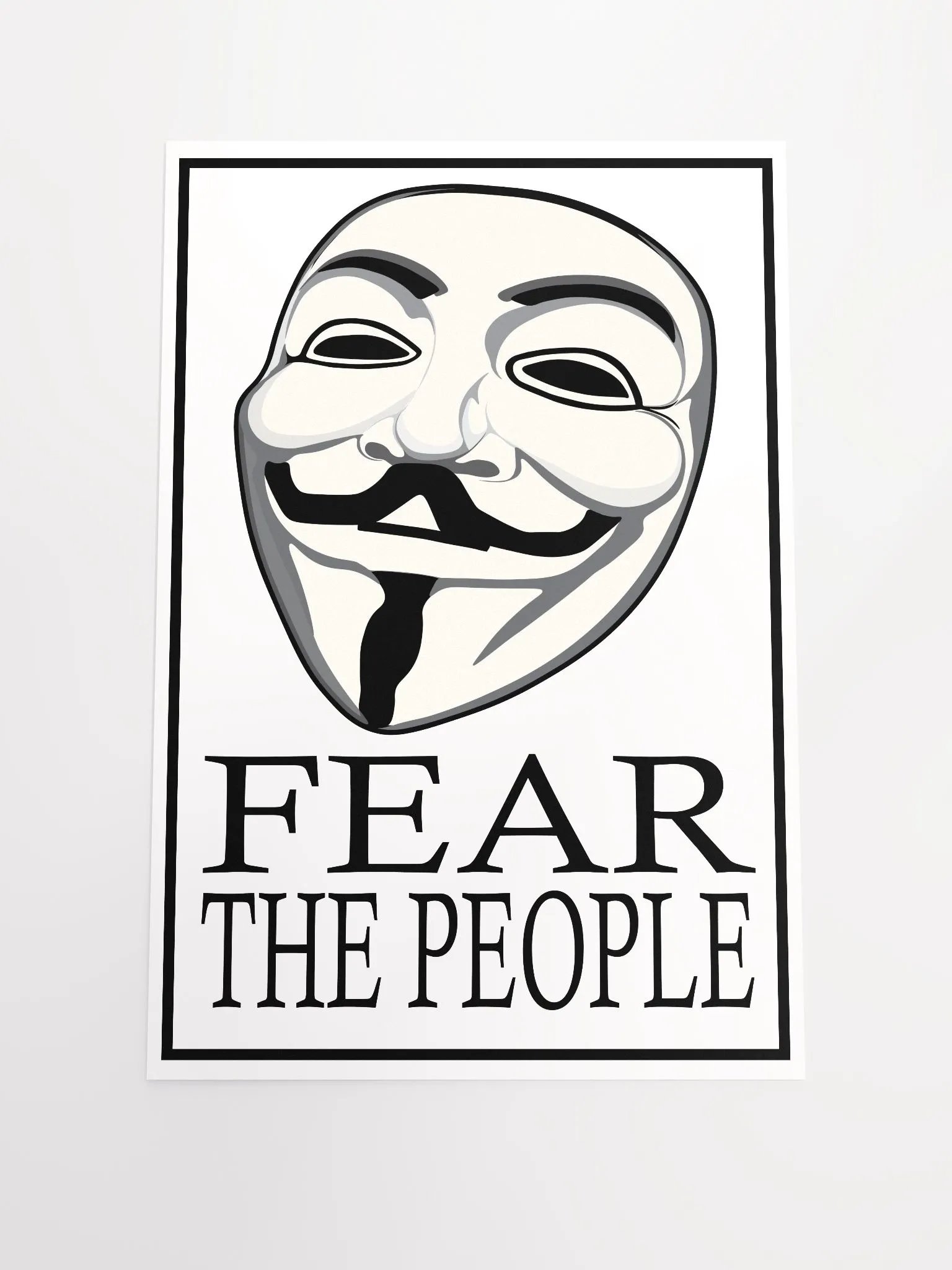 Fear The People - Black - Enhanced Matte Paper Poster product image (2)