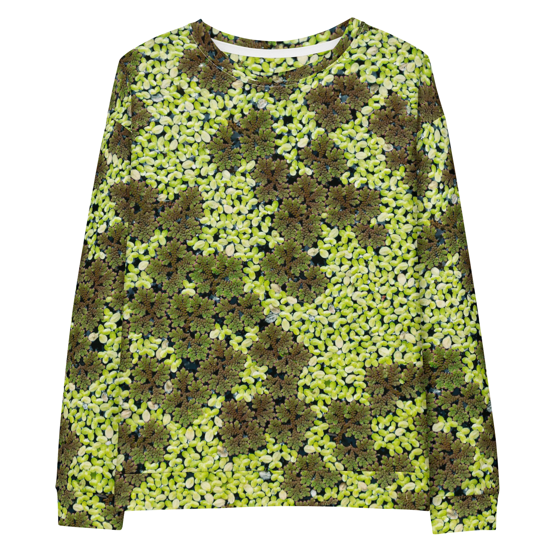 Verdant Life Light Unisex All-Over Print Natural Cotton Forest Canopy Sweatshirt product image (1)