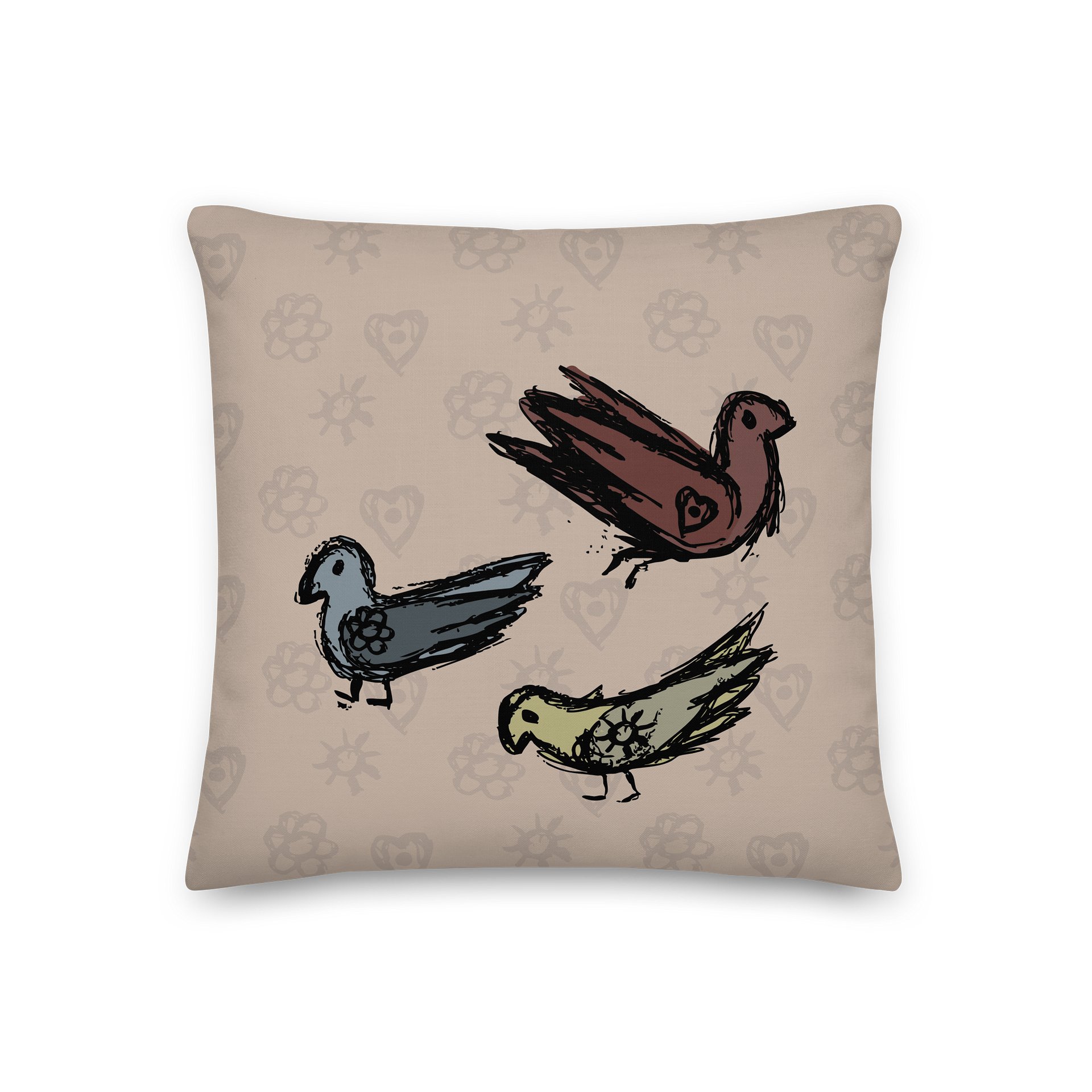 Three Little Birds Pillow product image (1)