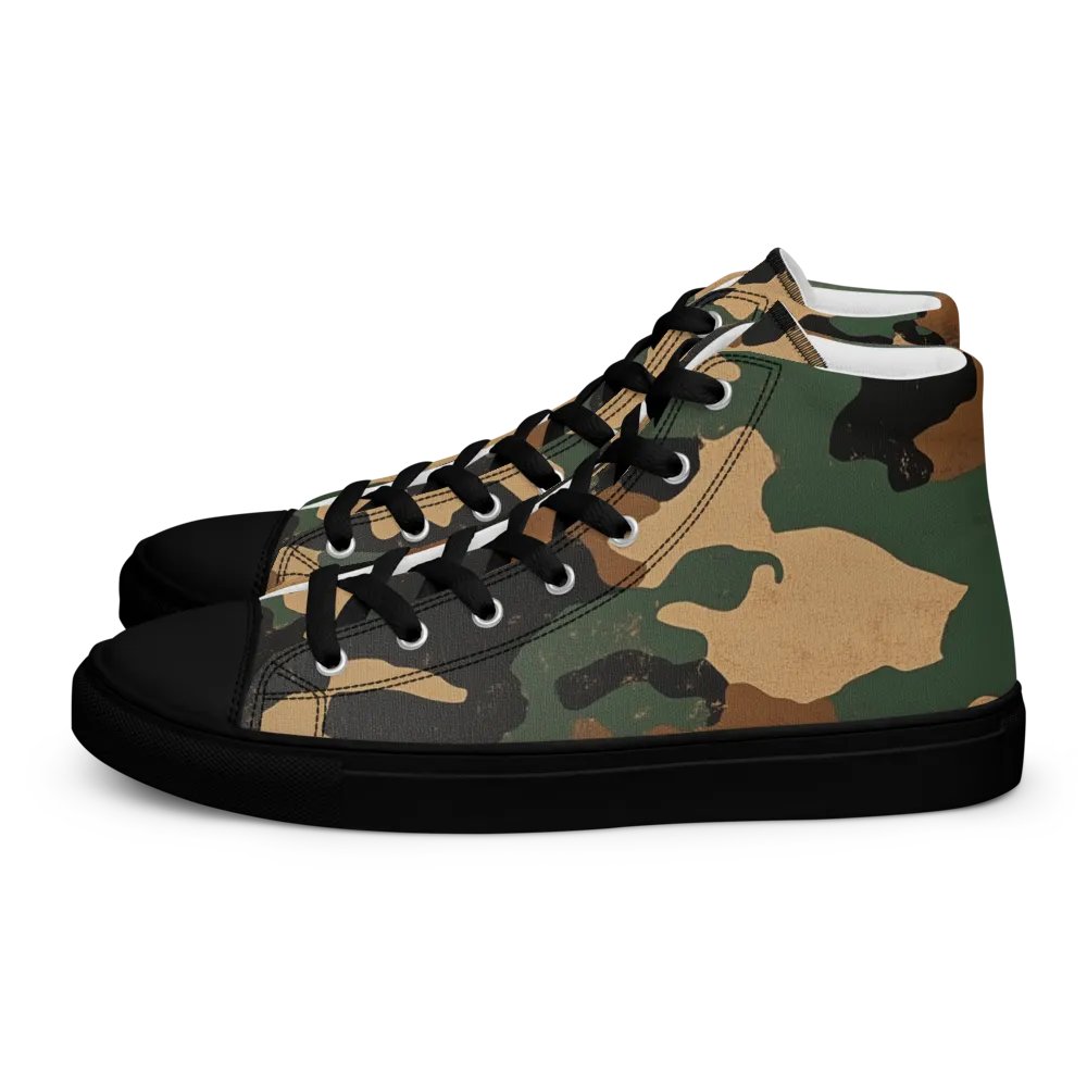 Retro Camo Women's High Tops product image (1)