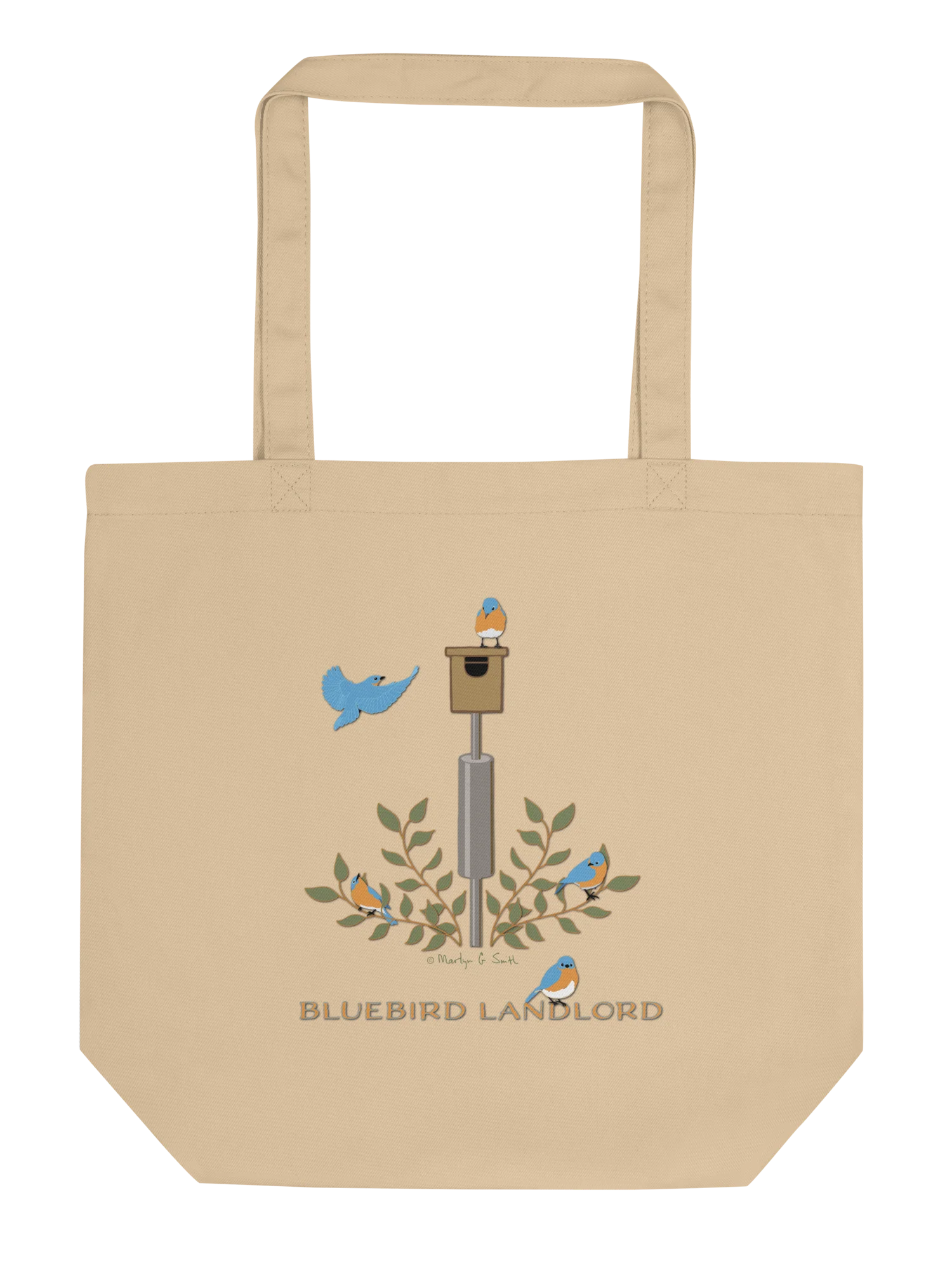 "Bluebird Landlord" Organic Tote in Tan product image (4)