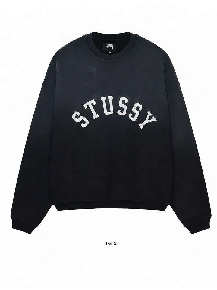 STUSSY SUN FADED OVERSIZED CREW product image (1)
