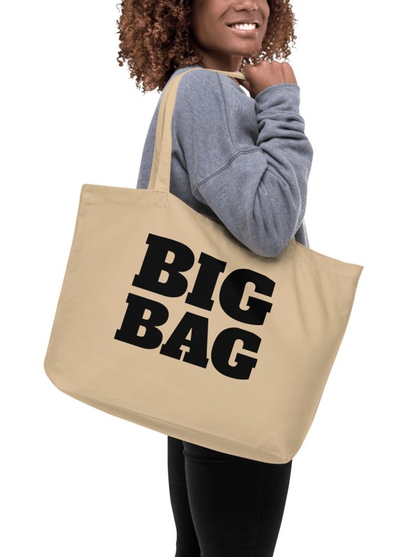 "Big Bag" Certified Organic Cream Cotton Tote product image (3)
