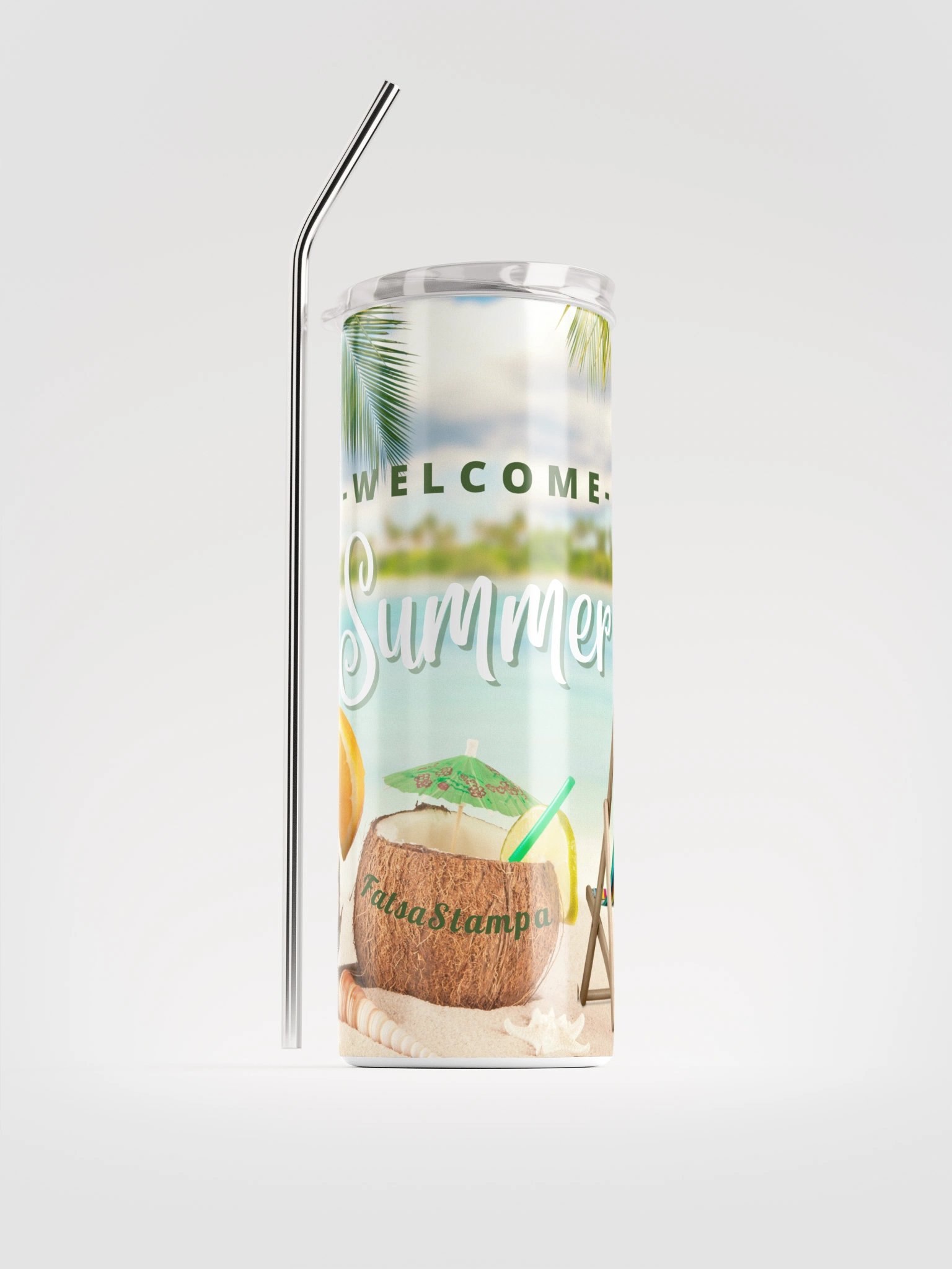 Tropical Paradise Steel Tumbler product image (1)