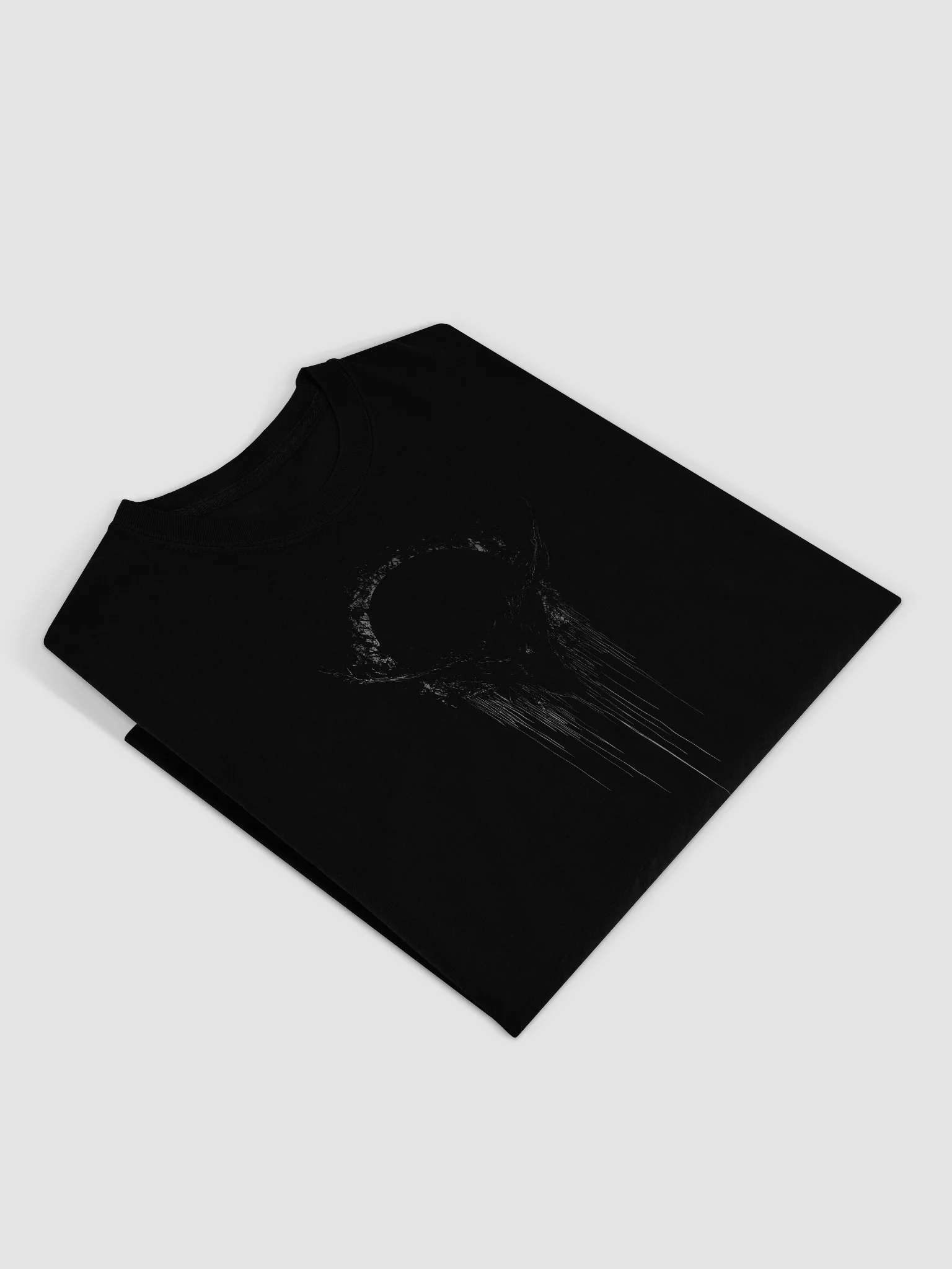Dripping Black Moon Black Graphic T-Shirt product image (4)