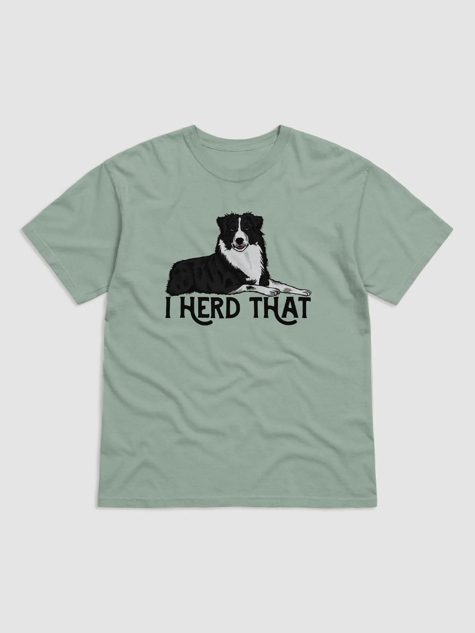 I Herd That | Funny T-Shirt for Australian Shepherd (Black and White) Dog Owners product image (1)