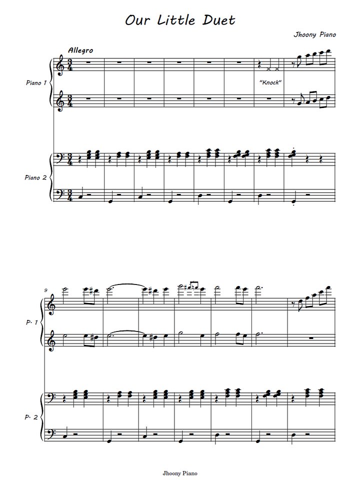 Our Little Duet - Sheet Music product image (1)