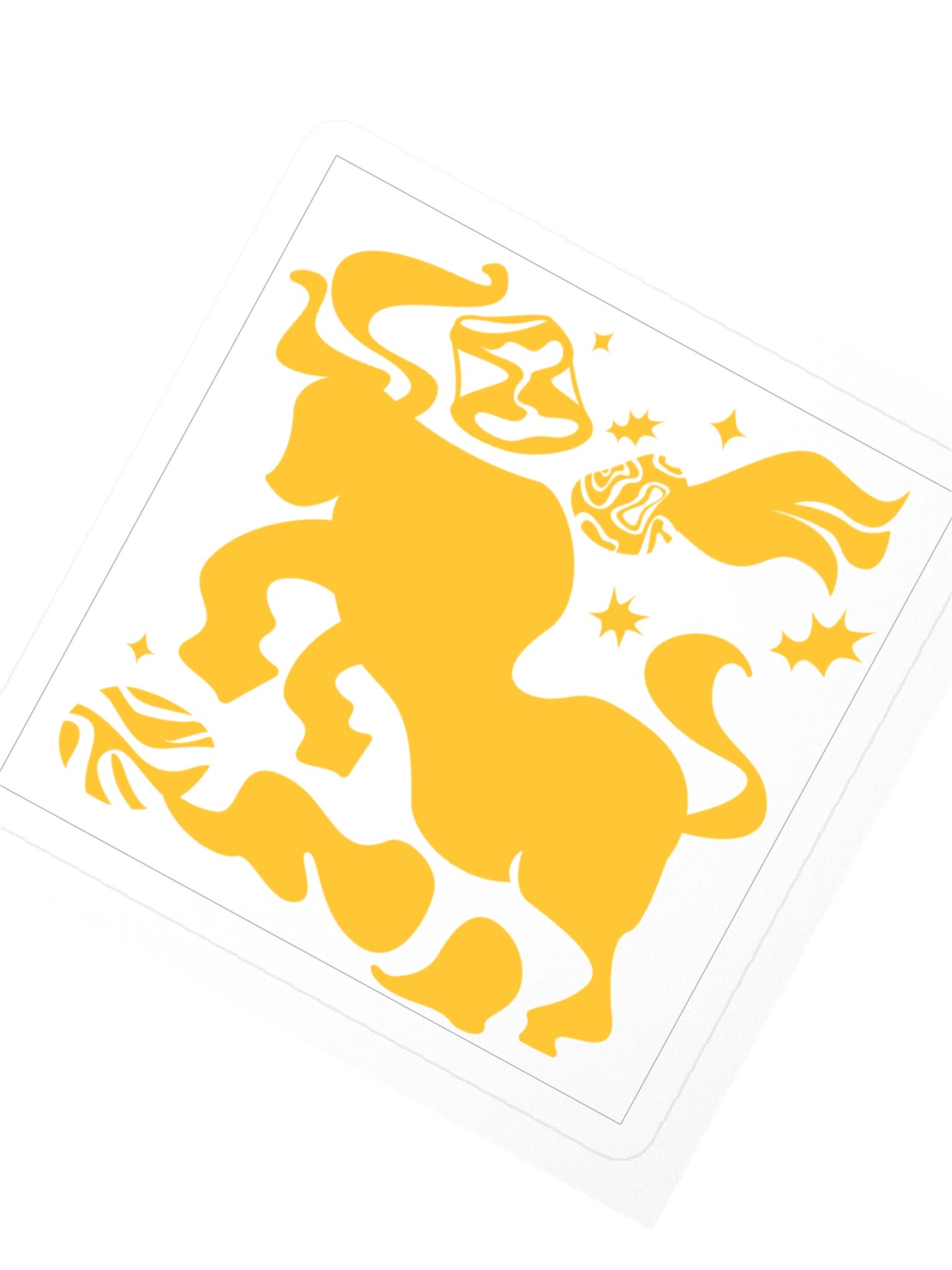 Taurus Zodiac Sticker — Radiant Abstract Bull Design product image (2)
