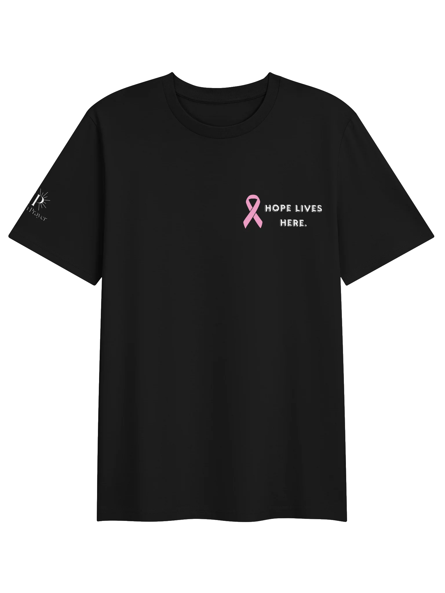 VIP Breast Cancer Awareness "Hope Lives Here" Unisex T-Shirt product image (1)