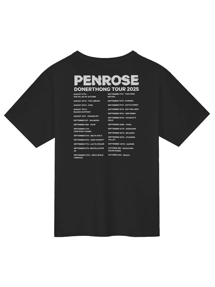 Donothon Tour 2025 Shirt product image (2)