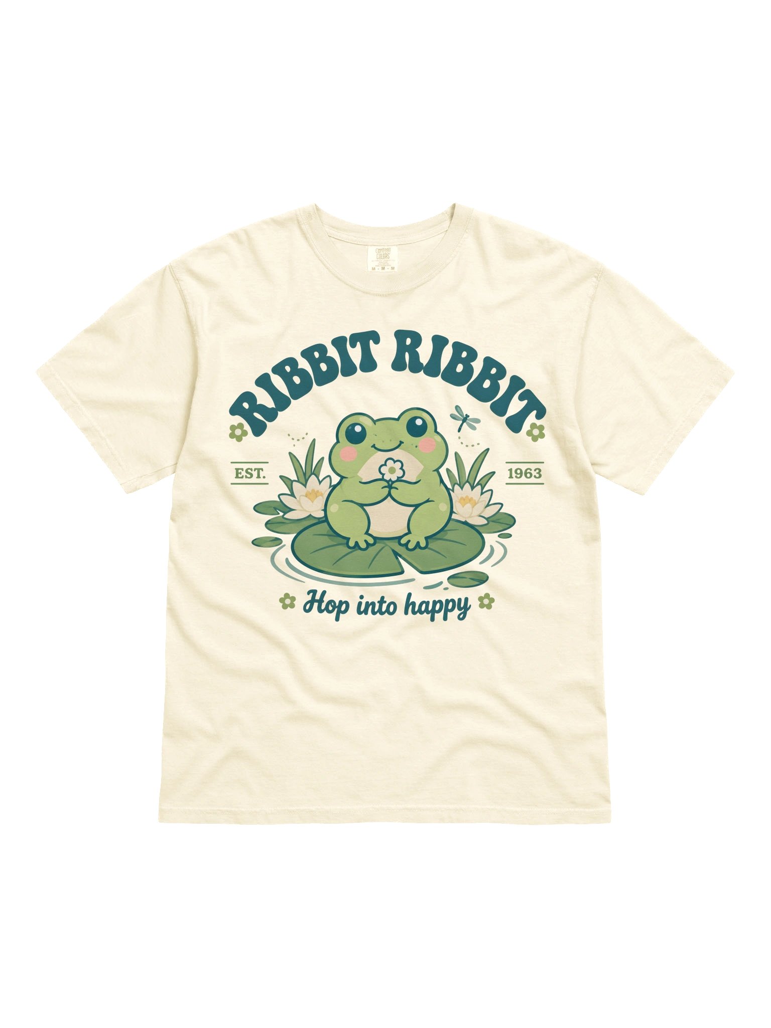 Hop Into Happy Frog Graphic Tee product image (1)