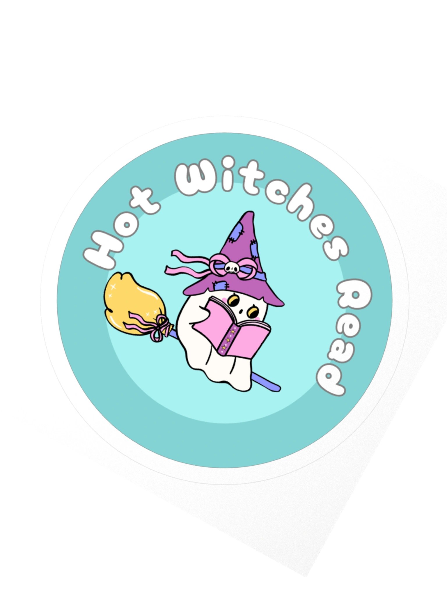 Hot Witches Read (Green) - Sticker product image (4)