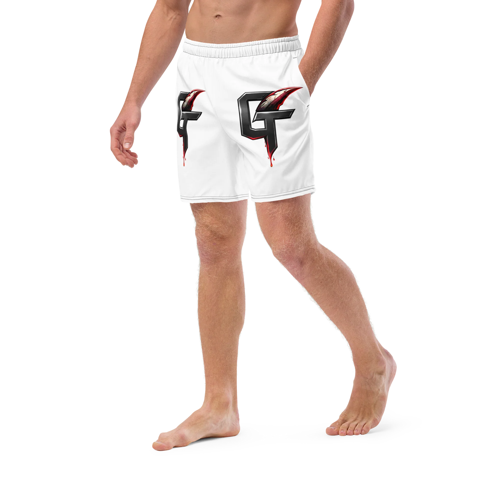 GnarlyToenail Logo Men's Swim Trunks product image (5)