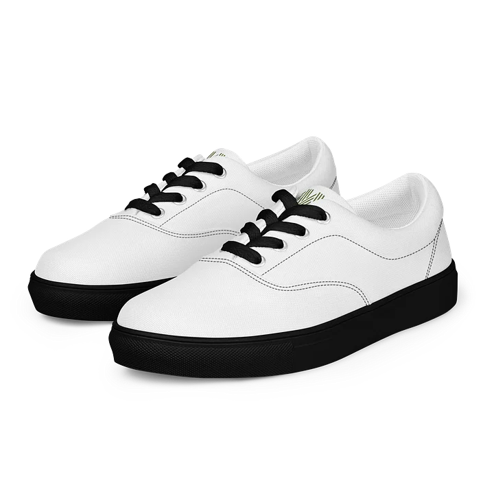 Olive 'W' Men's Lace-Up Canvas Shoes product image (2)
