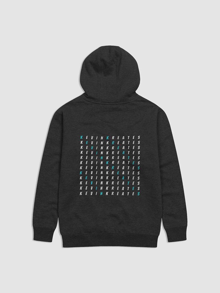 Kevin Kreates Cross-Word Hoodie (White On Black) product image (1)