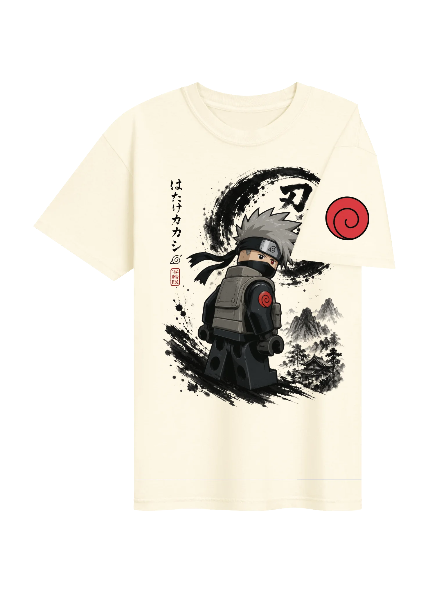 Kakashi Lego-Style Anime Graphic Tee product image (3)