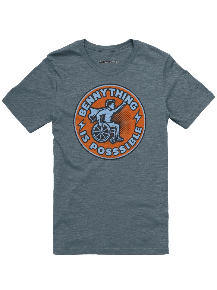 BENNYTHING Is Possible Orange Logo Canvas T-Shirt [Unisex] product image (7)