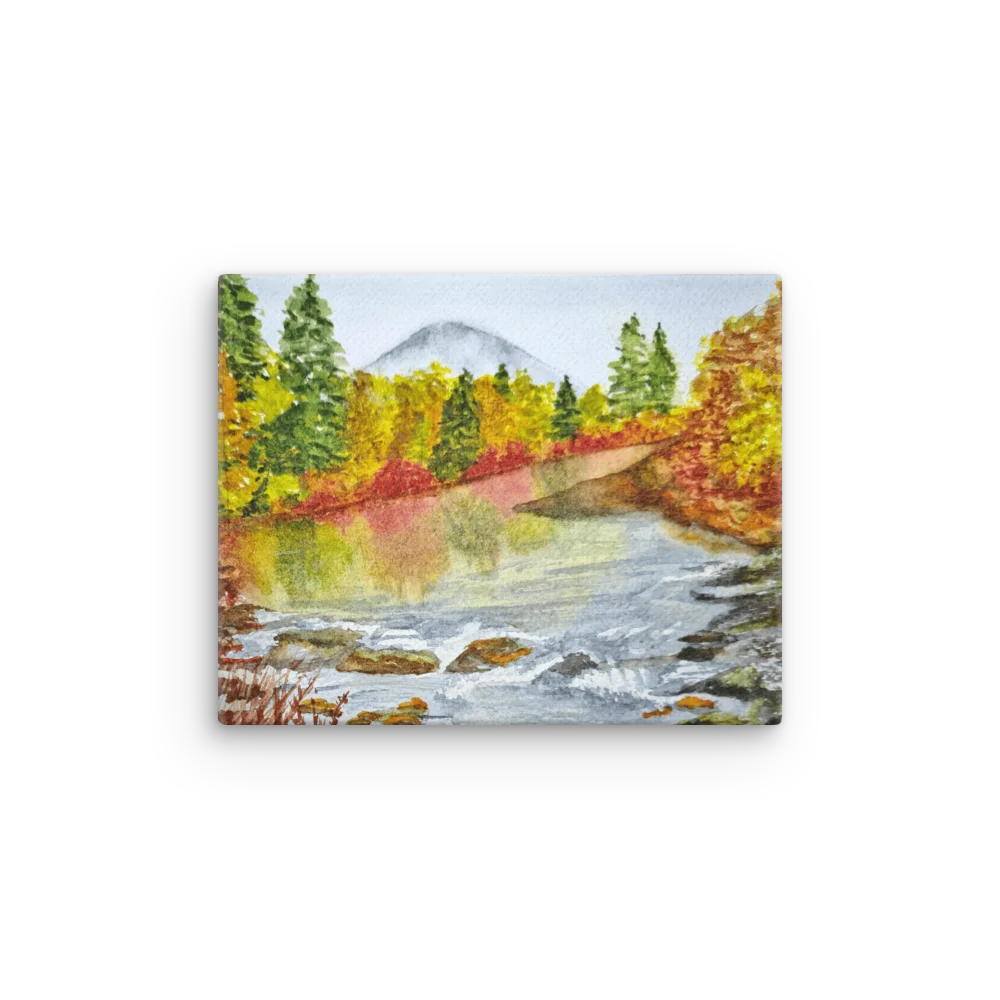 Fall Mountain Stream - Canvas product image (1)