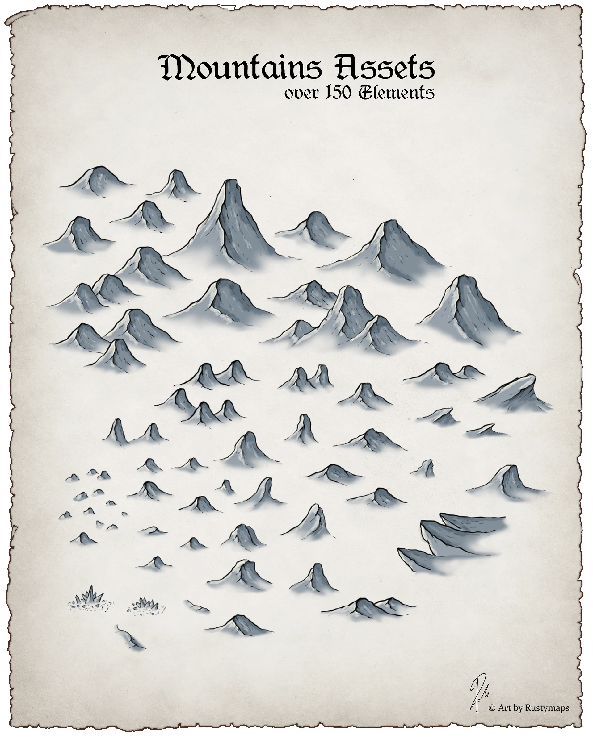 Mountains Assets product image (1)