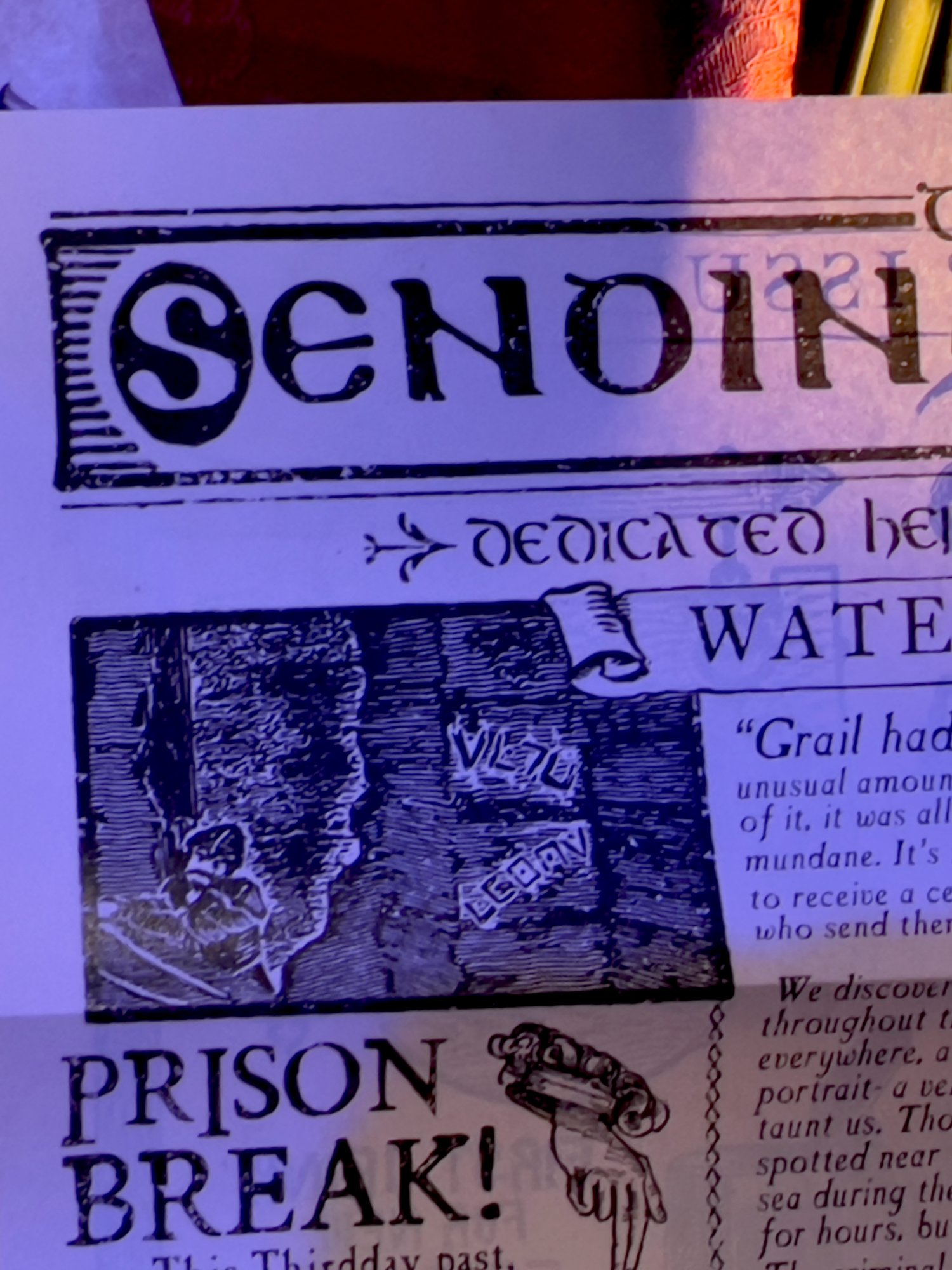 Editable Fantasy Newspaper Template - "The Sending Stone" product image (7)