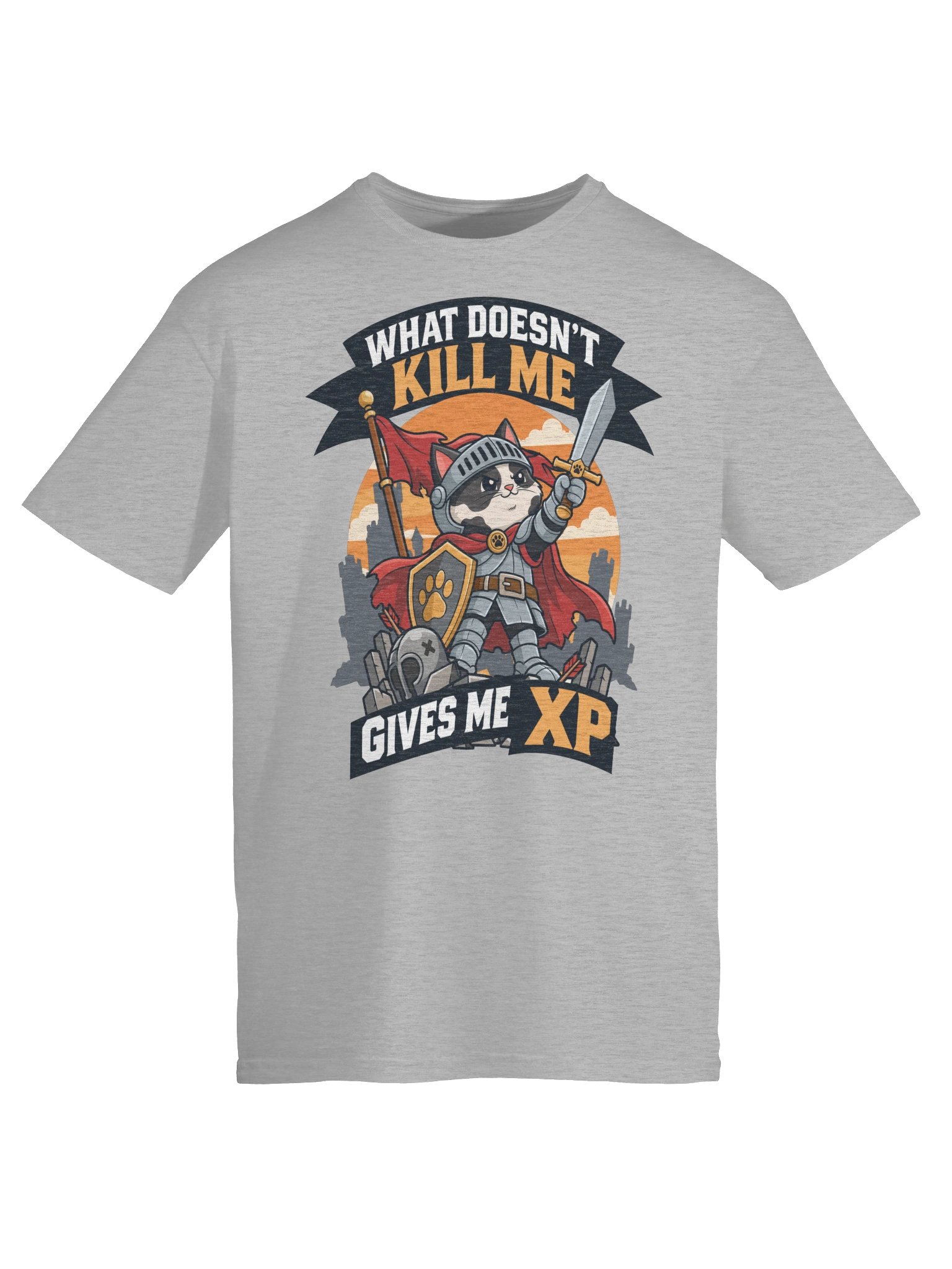 What Doesn't Kill Me, Gives Me XP Cow Cat Shirt product image (6)