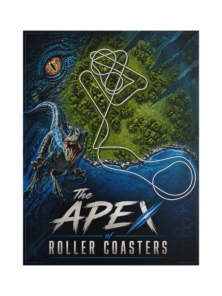 The Apex of Roller Coasters - Veloci inspired poster product image (1)