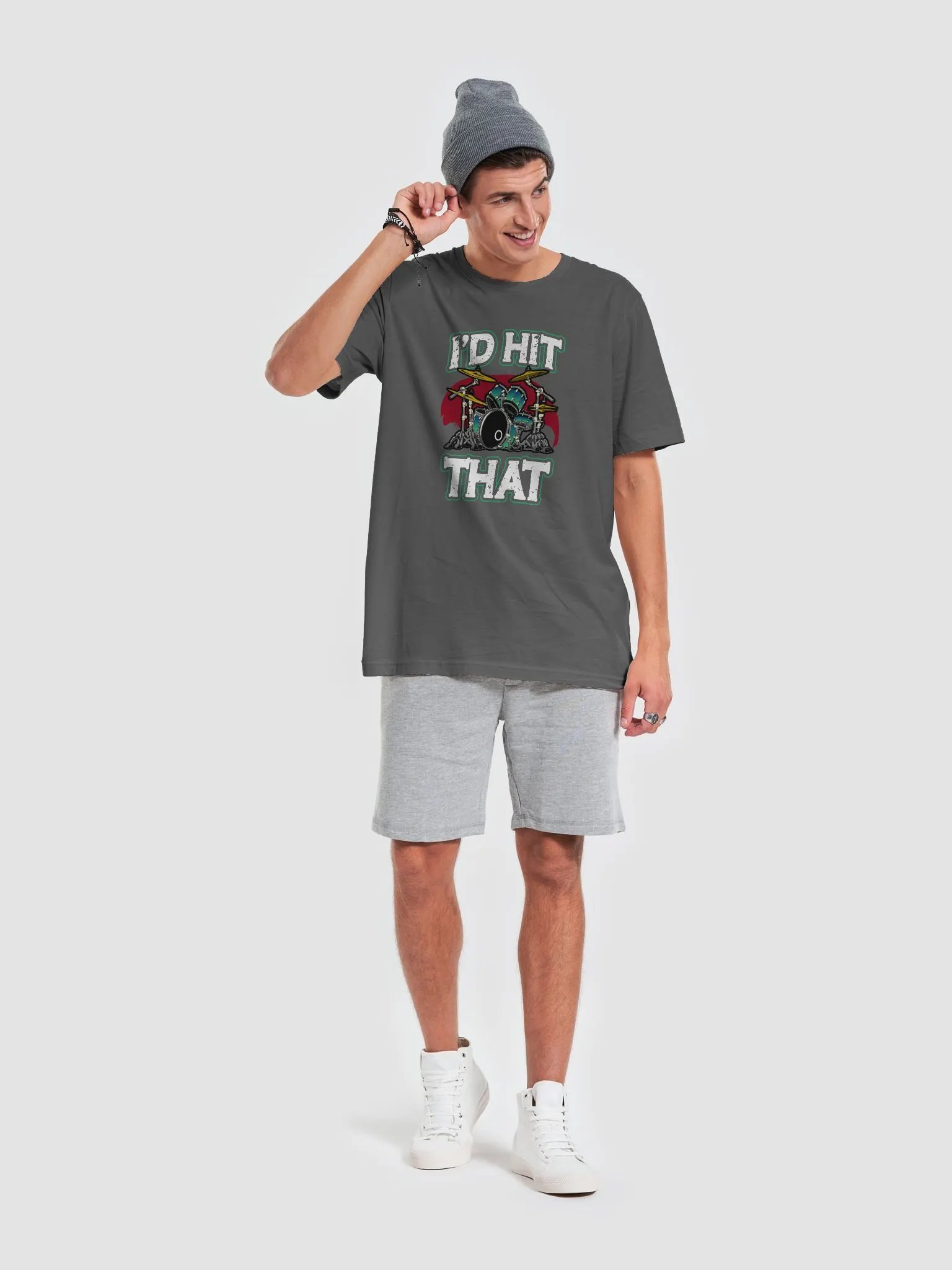 I'd Hit That – Funny Drummer Pun T-Shirt product image (6)
