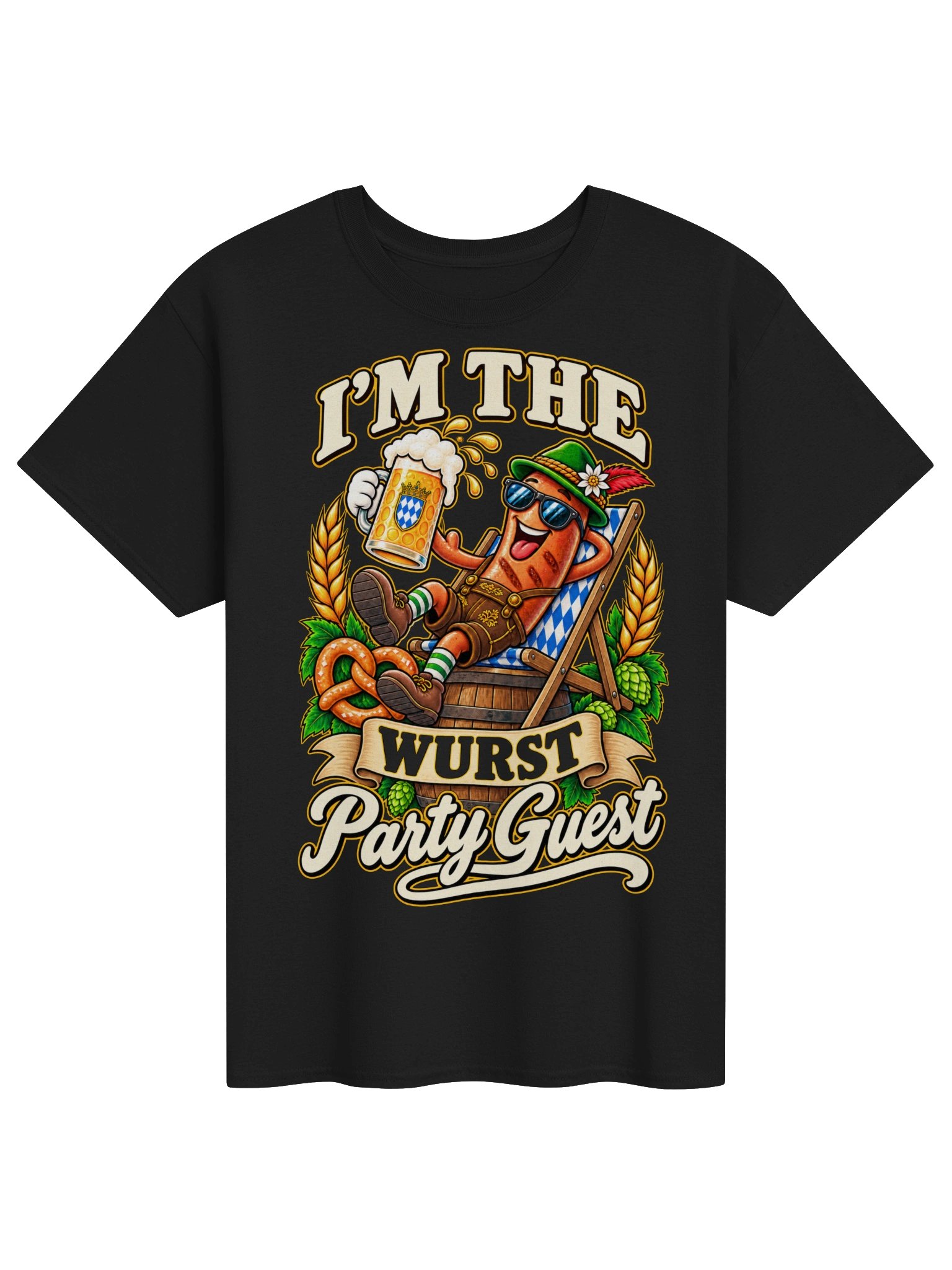 I’m the Wurst Party Guest Funny Oktoberfest Vintage Tee product image (6)
