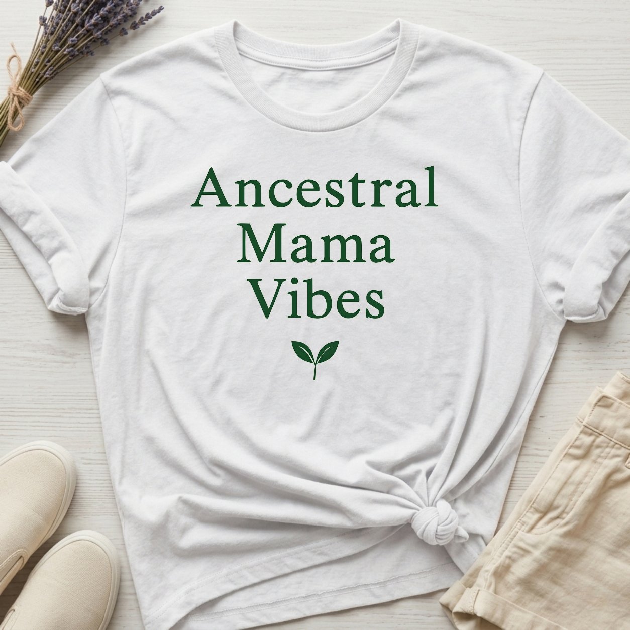 Heritage Goods: "Ancestral Mama Vibes" Organic T-Shirt product image (1)
