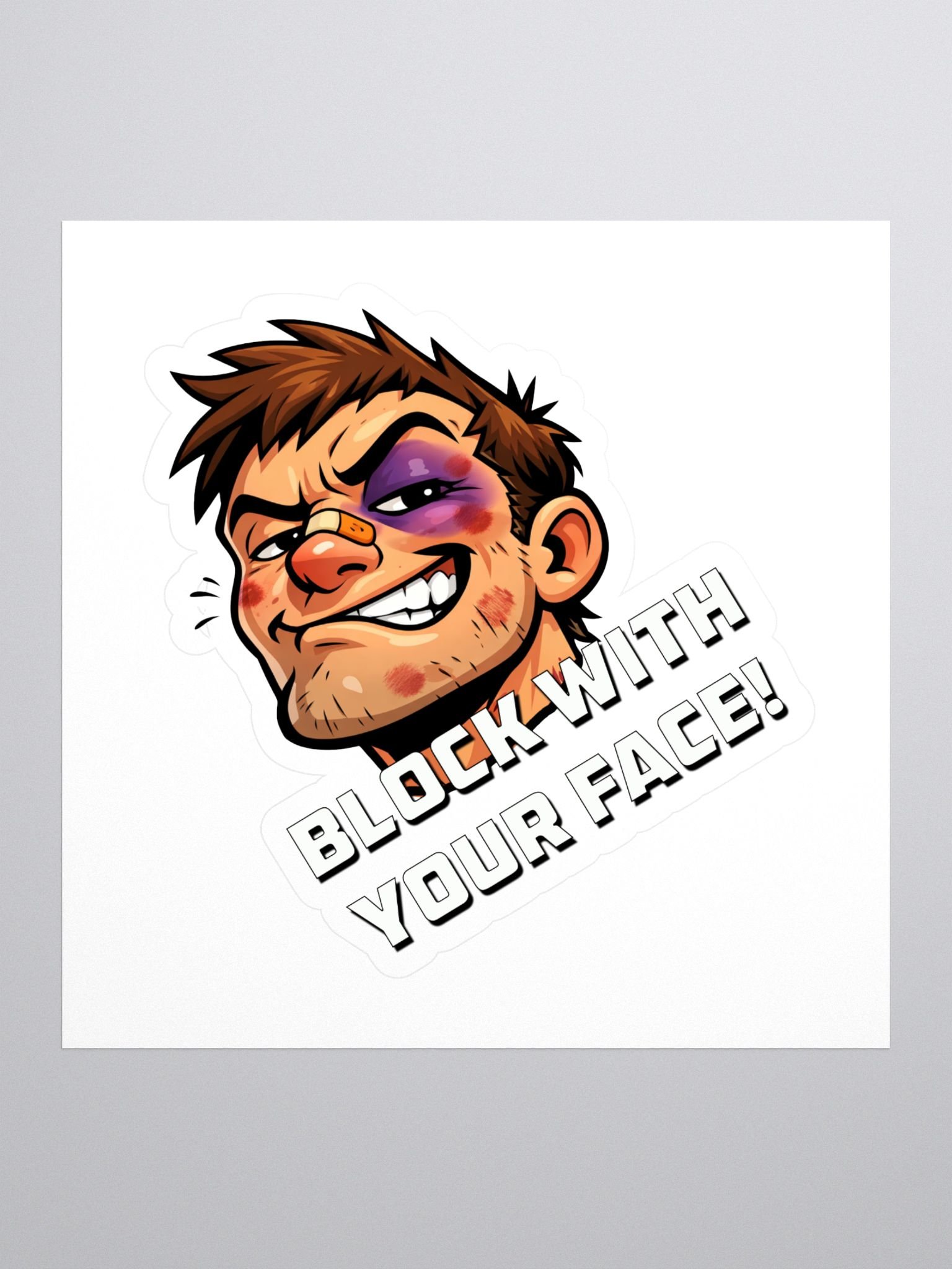 Block With Your Face – Graphic Sticker product image (1)