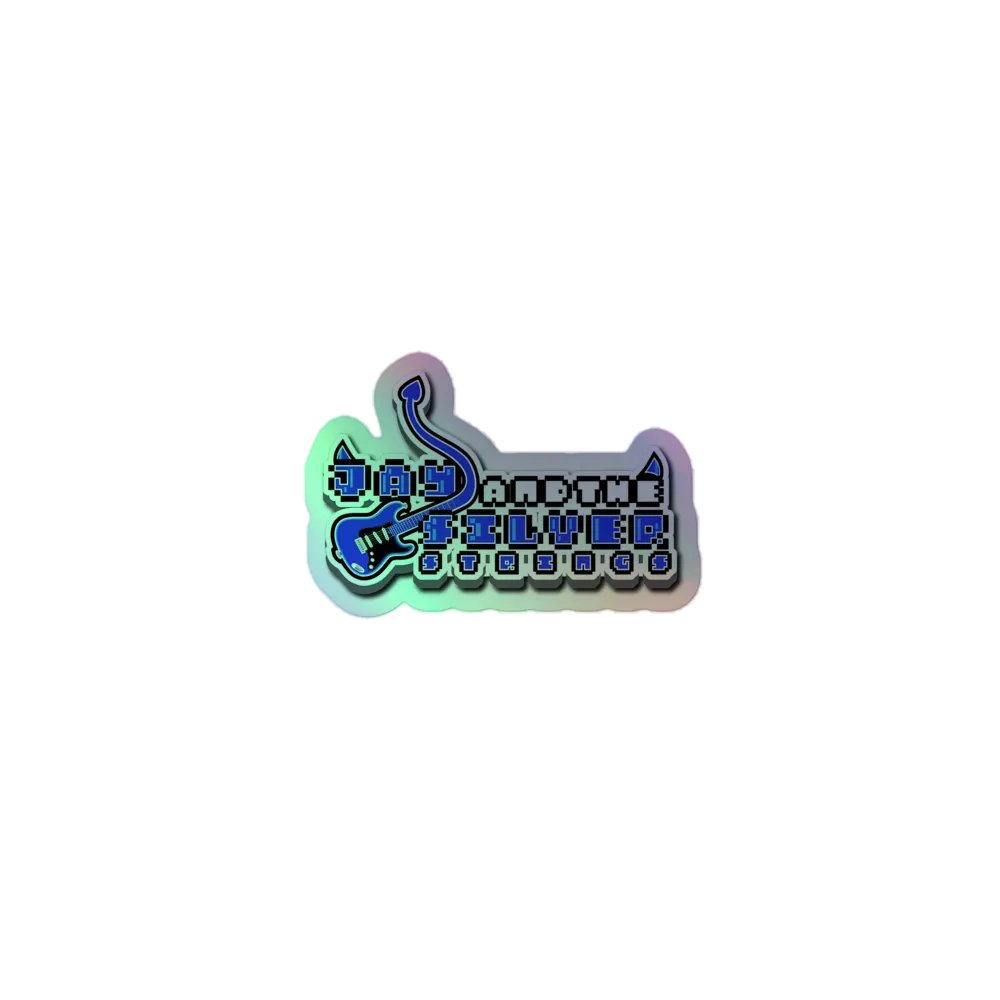 JAY AND THE SILVER STRINGS holo logo sticker product image (1)