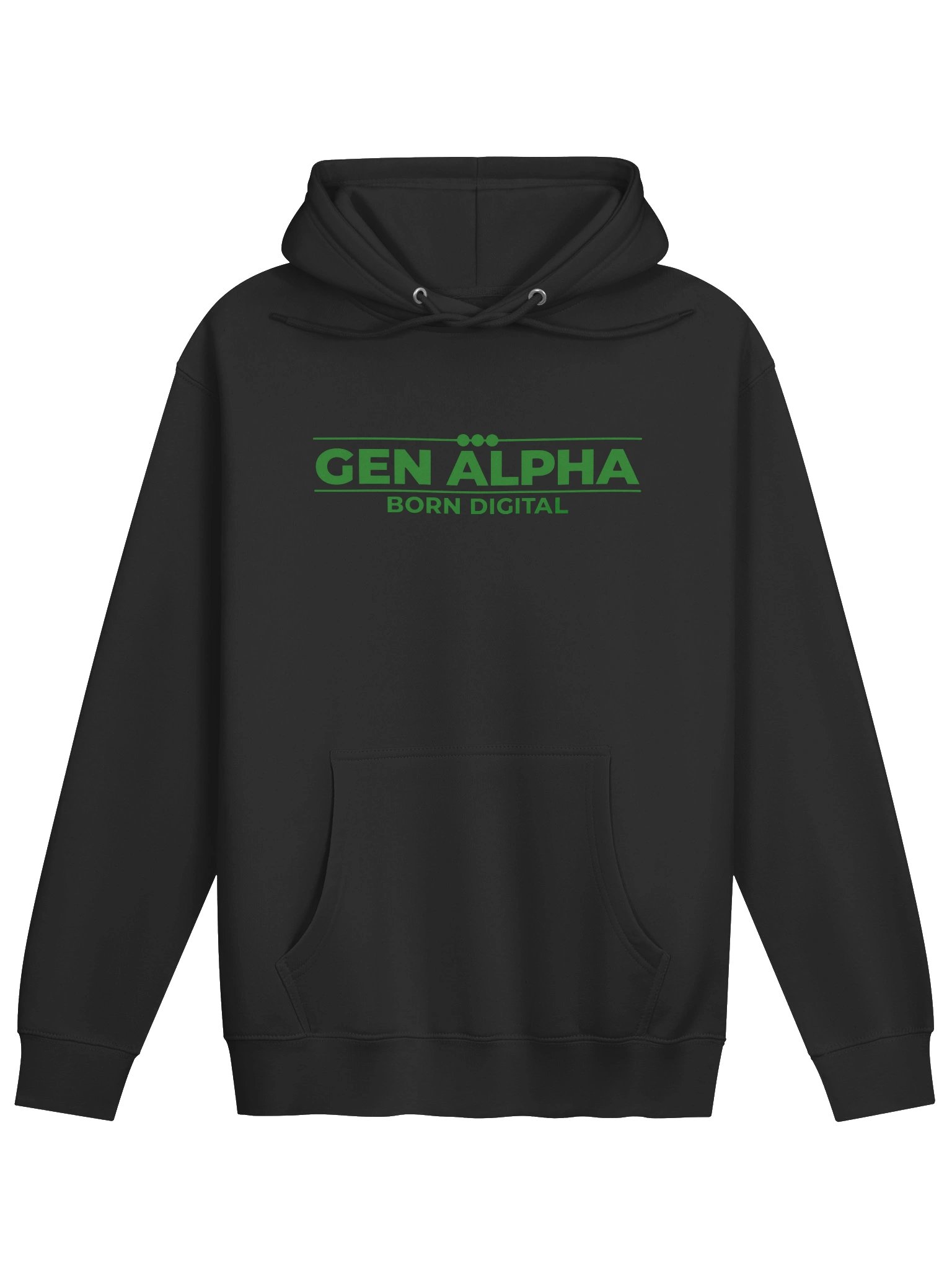 Generation Alpha: Born Digital | Premium Drawstring Hoodie product image (1)