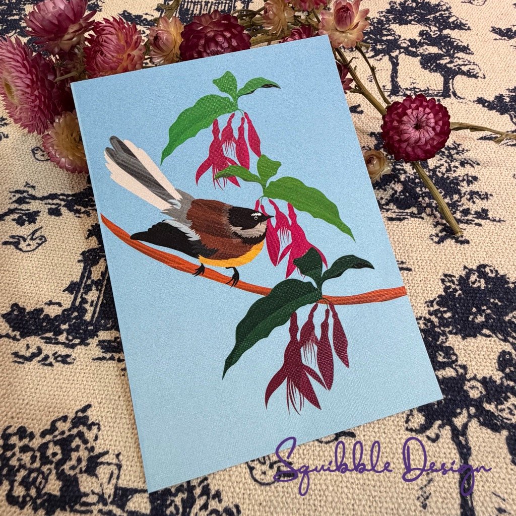 Fantail and Tree Fuchsias Postcard product image (1)