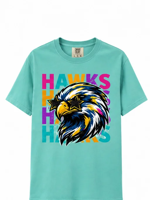 Color Hawks Hawks Hawks Comfort Color Tees product image (1)
