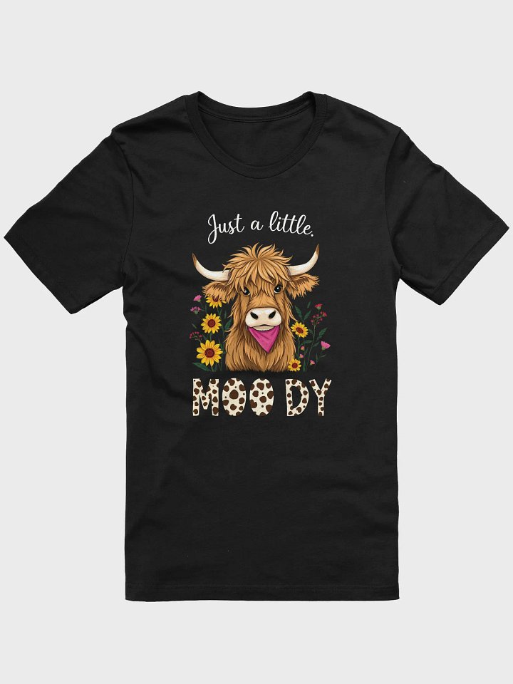 Just a Little Moody Highland Cow Easter T-Shirt product image (5)