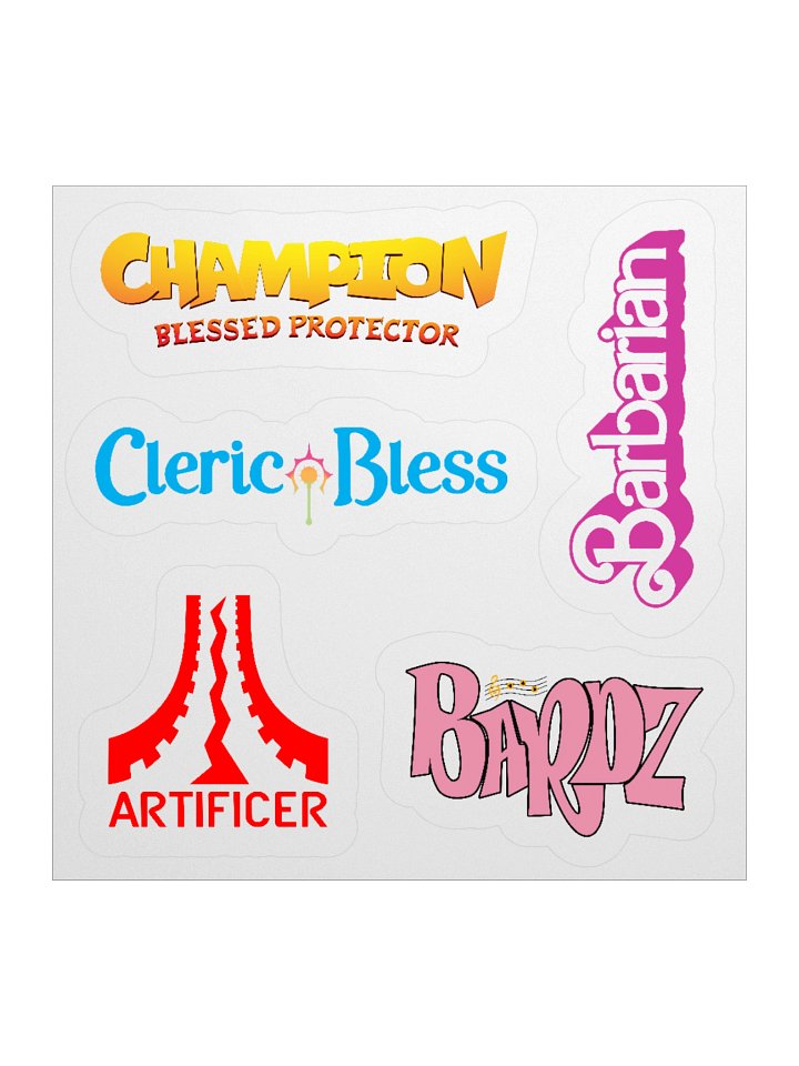 Class Clash Class Pack A-C Kiss-Cut Stickers product image (1)