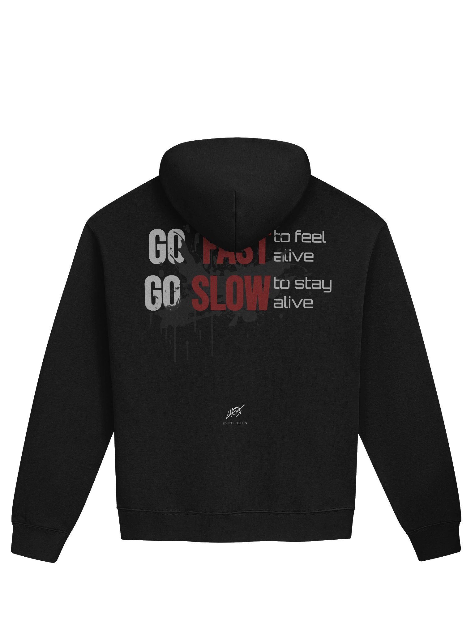 ghost.r6 "go fast" hoodie (unisex) # DROP 1 limited product image (1)